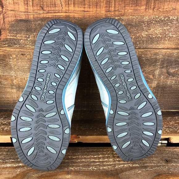 Skechers Shape Ups Blue Walking Shoes Size 8 - Picture 5 of 7